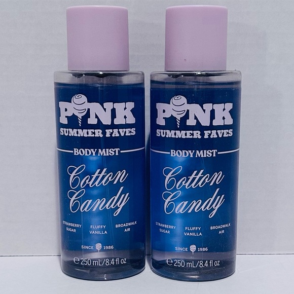 VS PINK NEW (2) Cotton Candy Body Mists - Picture 1 of 1
